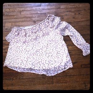 Torrid floral one shoulder top size 0